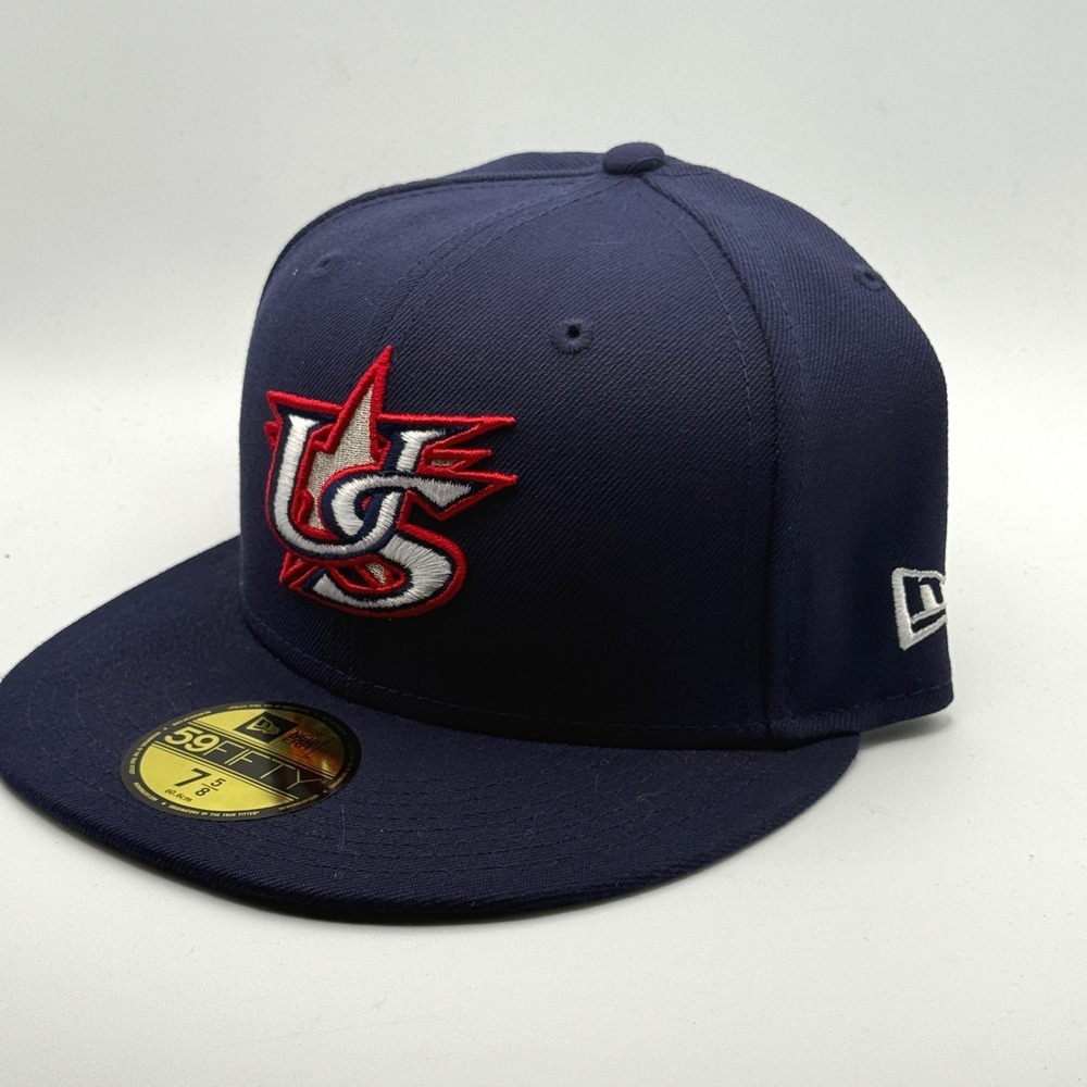 New Era 59FIFTY USA World Baseball Classic 2023 Fitted Hat Navy Blue 7 5/8